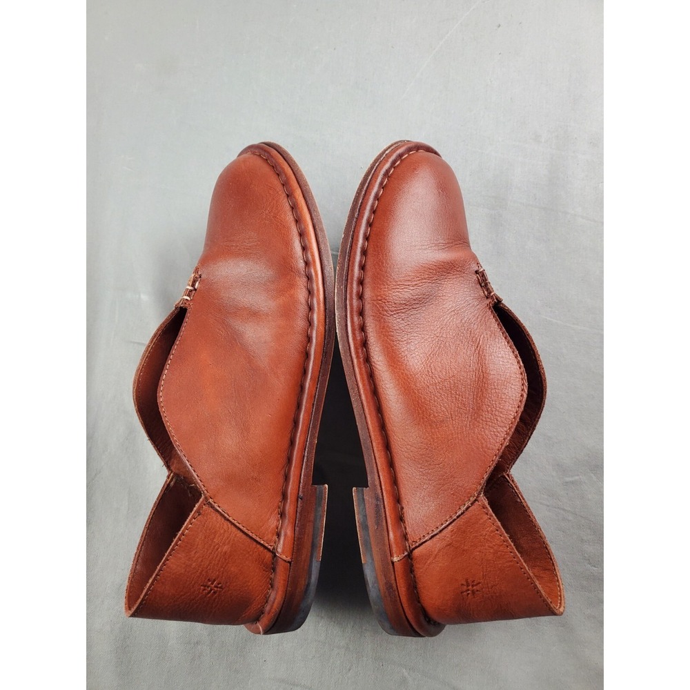 Punto Pigro Womens Shoes 7 Brown Leather Loafers cottagecore retro Italy EUR 38 - Picture 5 of 11